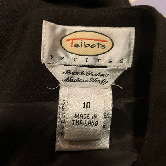 Talbots Brown stretch wool fully lined pants - Picture 5 of 6